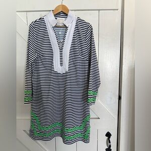 Striped Tunic Dress - sail to sable - NEW
